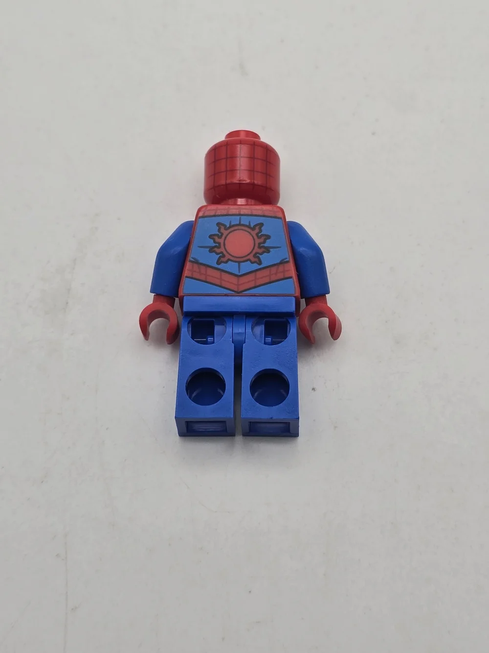 LEGO Minifigure Spider-Man Metallic Blue Eye Highlights sh536 Super Heroes
